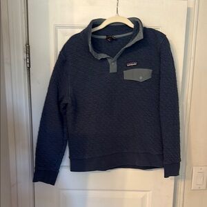 Patagonia Blue Quilted Pullover